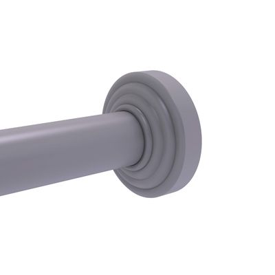 Allied Brass WP-98 Waverly Place Collection Curtain Shower Rod Bracket, Matte Gray