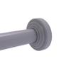 Allied Brass WP-98 Waverly Place Collection Curtain Shower Rod Bracket, Matte Gray view 1