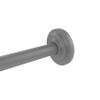 Allied Brass QN-98 Que Collection Curtain Shower Rod Bracket, Matte Gray view 1