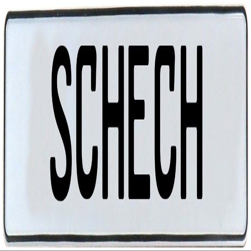 Vintage Parts 749513 White Stamped Aluminum Street Sign Mancave Wall Art (Schech), 1 Pack