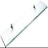 Spancraft Glass P-4.75x27-Chrome Peacock Glass Shelf, Chrome, 4.75" x 27" view 1