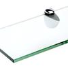 Spancraft Glass P-4.75x27-Chrome Peacock Glass Shelf, Chrome, 4.75" x 27" view 2