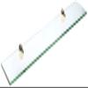 Spancraft Glass P-4.75x33-Brass Peacock Glass Shelf, Brass, 4.75" x 33" view 1