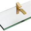 Spancraft Glass C-4.75x27-Brushed Bronze Cardinal Glass Shelf, Brushed Bronze, 4.75" x 27" view 2