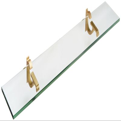 Spancraft Glass M-4.75x36-Brushed Bronze Monarch Glass Shelf, Brushed Bronze, 4.75" x 36"