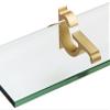 Spancraft Glass M-4.75x36-Brushed Bronze Monarch Glass Shelf, Brushed Bronze, 4.75" x 36" view 2