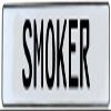 Vintage Parts 753166 White Stamped Aluminum Street Sign Mancave Wall Art (Smoker), 1 Pack view 1