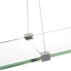 Spancraft Glass CR-4.75x27-Brushed Steel Crane Glass Shelf, Brushed Steel, 4.75" x 27" view 3