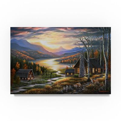 Trademark Fine Art Evening Guests by Chuck Black, 16x24-Inch