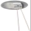 Spancraft Glass CR-6x24-Brushed Steel Crane Glass Shelf, Brushed Steel, 6" x 24" view 2