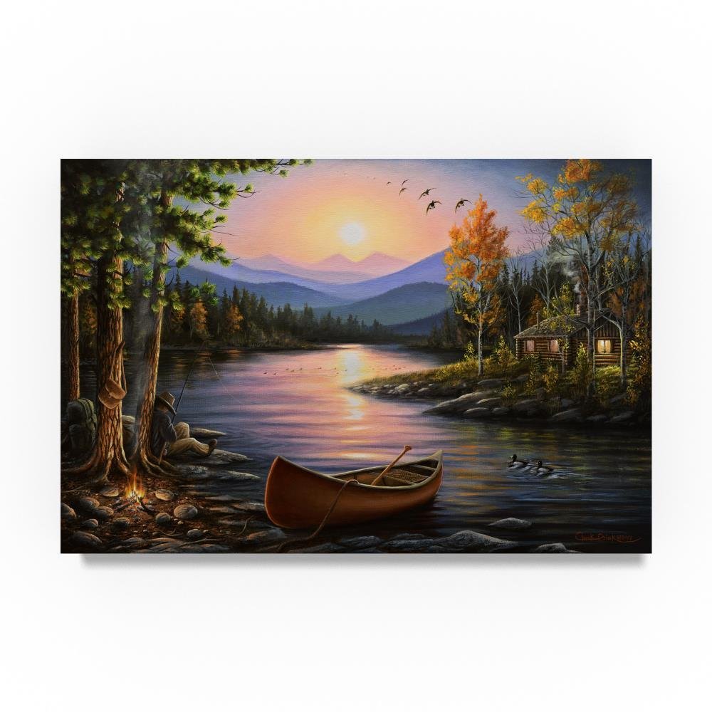 Trademark Fine Art Campfire Stories by Chuck Black, 16x24-Inch