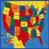 champion rugs Kids/Baby Room/Daycare/Classroom/Playroom Area Rug. Educational. Fun. USA Map. Fifty States. Non-Slip Gel Back. Bright Colorful Vibrant Colors (8 Feet X 10 Feet) view 2