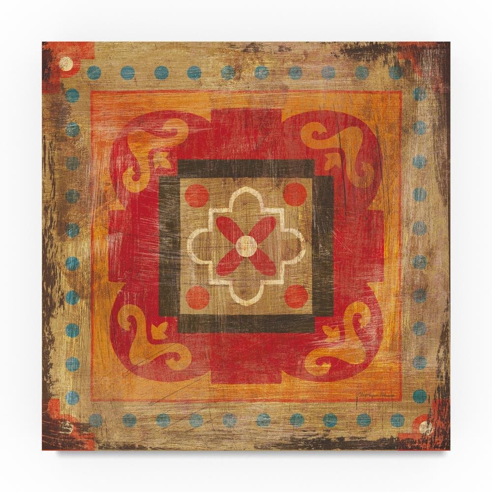 Trademark Fine Art Moroccan Tiles XII by Cleonique Hilsaca, 18x18-Inch