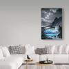 Waves Under The Moon 17 by Anthony Casay, 30x47-Inch Canvas Wall Art view 3