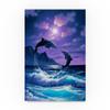 Trademark Fine Art Jumping Dolphins by Anthony Casay, 16x24-Inch view 1