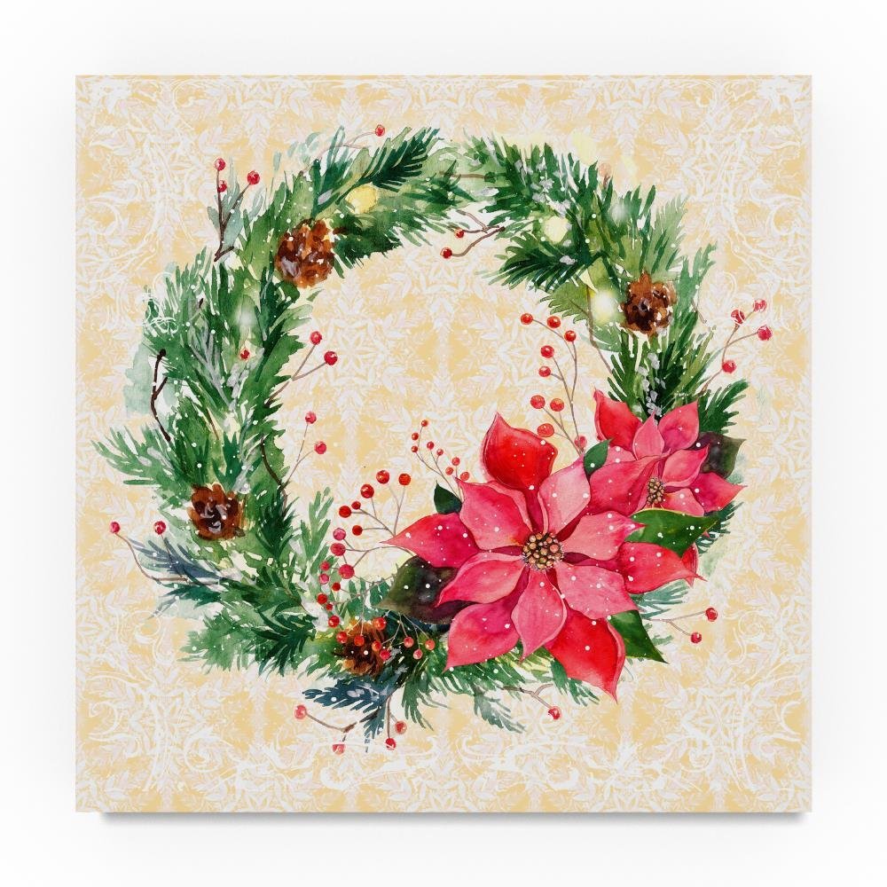 Trademark Fine Art Christmas III by Irina Trzaskos Studio, 18x18-Inch