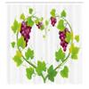 Lunarable Vine Shower Curtain, Heart Shaped Out of Grapevine Love Nature Themed Digital Art Botany Elements Print, Cloth Fabric Bathroom Decor Set with Hooks, 69" W x 70" L, Fuchsia Green view 2