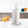 Metaltex Kitchen roll Holder, Iron Wire, Metallic Grey, 13x13x34 view 3