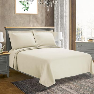 BNM Oversized Solitaire Matelasse Cotton Bedspread, Jacquard Weave, Soft and Breathable, All-Season, Cozy and Lightweight, Perfect for Master or Guest Bedroom, Matching Pillow Shams, Ivory, Twin