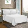 BNM Oversized Solitaire Matelasse Cotton Bedspread, Jacquard Weave, Soft and Breathable, All-Season, Cozy and Lightweight, Perfect for Master or Guest Bedroom, Matching Pillow Shams, White, Full view 1
