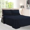 BNM Oversized Paisley Matelasse Cotton Bedspread, Jacquard Weave, Soft and Breathable, All-Season, Cozy and Lightweight, Perfect for Master or Guest Bedroom, Matching Pillow Shams, Navy Blue, Twin view 1