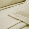 BNM Oversized Solitaire Matelasse Cotton Bedspread, Jacquard Weave, Soft and Breathable, All-Season, Cozy and Lightweight, Perfect for Master or Guest Bedroom, Matching Pillow Shams, Ivory, King view 4