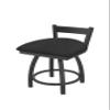 821 Catalina 18" Low Back Swivel Vanity Stool with Pewter Finish and Graph Anchor Seat view 1