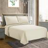 BNM Oversized Solitaire Matelasse Cotton Bedspread, Jacquard Weave, Soft and Breathable, All-Season, Cozy and Lightweight, Perfect for Master or Guest Bedroom, Matching Pillow Shams, Ivory, Queen view 1