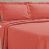 BNM Oversized Paisley Matelasse Cotton Bedspread, Jacquard Weave, Soft and Breathable, All-Season, Cozy and Lightweight, Perfect for Master or Guest Bedroom, Matching Pillow Shams, Coral, Queen view 3