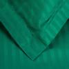 BLUENILEMILLS Blue Nile Mills 300 Thread Count Egyptian Cotton Striped Duvet Cover Set, Plush Luxury Bed Decor, Light Weight Bedding, Includes 1 Duvet Cover, 2 Pillow Shams, Full/Queen, Hunter Green view 4