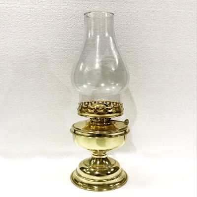 Marine Nautical Store 15" Hurricane Oil Lantern Shiny Gold Brass Vintage Style Lamp Home Decorative