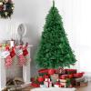 Bonnlo 6 Feet Unlit Artificial Christmas Pine Tree with Sturdy Metal Legs, Full 1050 Tips Branch for Indoor and Outdoor, Green view 4