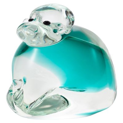 ADERIA F47135 ETO Musubi Jade Monkey Ornament, Made in Japan, Comes in a Cosmetic Box, Zodiac Sign, Entrance, Feng Shui, Stylish, Interior, Glass, Figurine, Present, Gift, Gift, Wedding, Celebration,