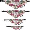 RNK Shops Personalized Sugar Skulls & Flowers Dog Bandana - Small view 3