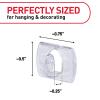 Command Indoor Mini Light Clips, 45 Clear Clips and 54 Command Strips, Damage Free Hanging Christmas Decorations, Wall Clips for Hanging Lights and Cable Management, Holds up to 0.3 lb view 2