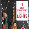 Command Indoor Mini Light Clips, 45 Clear Clips and 54 Command Strips, Damage Free Hanging Christmas Decorations, Wall Clips for Hanging Lights and Cable Management, Holds up to 0.3 lb view 4