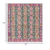 SAFAVIEH Area Rug 8x10 - Madison Collection - Large - Fuchsia & Blue, Boho Chic Distressed Design, Non-Shedding & Easy Cleaning, Ideal for Living Room, Bedroom, Office, Dining Space (MAD129F) view 2