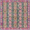 SAFAVIEH Area Rug 8x10 - Madison Collection - Large - Fuchsia & Blue, Boho Chic Distressed Design, Non-Shedding & Easy Cleaning, Ideal for Living Room, Bedroom, Office, Dining Space (MAD129F) view 3