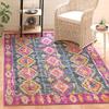 SAFAVIEH Area Rug 8x10 - Madison Collection - Large - Fuchsia & Blue, Boho Chic Distressed Design, Non-Shedding & Easy Cleaning, Ideal for Living Room, Bedroom, Office, Dining Space (MAD129F) view 4
