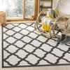 SAFAVIEH Washable Rug Outdoor Linden Collection - 4' x 6', Light Grey & Charcoal, Non-Shedding & Easy to Clean, Ideal for Patio, Backyard, Mudroom (LND122A) view 1