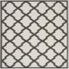 SAFAVIEH Washable Rug Outdoor Linden Collection - 4' x 6', Light Grey & Charcoal, Non-Shedding & Easy to Clean, Ideal for Patio, Backyard, Mudroom (LND122A) view 2