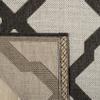 SAFAVIEH Washable Rug Outdoor Linden Collection - 4' x 6', Light Grey & Charcoal, Non-Shedding & Easy to Clean, Ideal for Patio, Backyard, Mudroom (LND122A) view 4