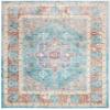 SAFAVIEH Area Rug 8x10 - Aria Collection - Large - Blue & Creme, Boho Medallion Distressed Design, Non-Shedding & Easy Cleaning, Ideal for Living Room, Bedroom, Office, Dining Space (ARA100B) view 3