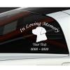Custom Dog Labrador in Loving Memory Personalized Car-Wall-Vinyl Decals Stickers (8 Inches) view 1