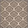 SAFAVIEH Washable Rug Outdoor Linden Collection - 4' x 6', Natural & Brown, Non-Shedding & Easy to Clean, Ideal for Patio, Backyard, Mudroom (LND135B) view 2