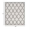 SAFAVIEH Washable Rug Outdoor Linden Collection - 4' x 6', Light Grey & Charcoal, Non-Shedding & Easy to Clean, Ideal for Patio, Backyard, Mudroom (LND124A) view 2