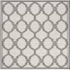 SAFAVIEH Washable Rug Outdoor Linden Collection - 4' x 6', Light Grey & Charcoal, Non-Shedding & Easy to Clean, Ideal for Patio, Backyard, Mudroom (LND124A) view 3