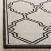 SAFAVIEH Washable Rug Outdoor Linden Collection - 4' x 6', Light Grey & Charcoal, Non-Shedding & Easy to Clean, Ideal for Patio, Backyard, Mudroom (LND124A) view 4