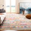 SAFAVIEH Area Rug 8x10 - Madison Collection - Large - Blue & Fuchsia, Moroccan Boho Distressed Design, Non-Shedding & Easy Cleaning, Ideal for Living Room, Bedroom, Office, Dining Space (MAD118C) view 1