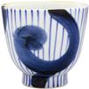 24to3(Nishitomi) Imari Ware Tokushichi Kiln Swirl Grass Teacup Blue view 1